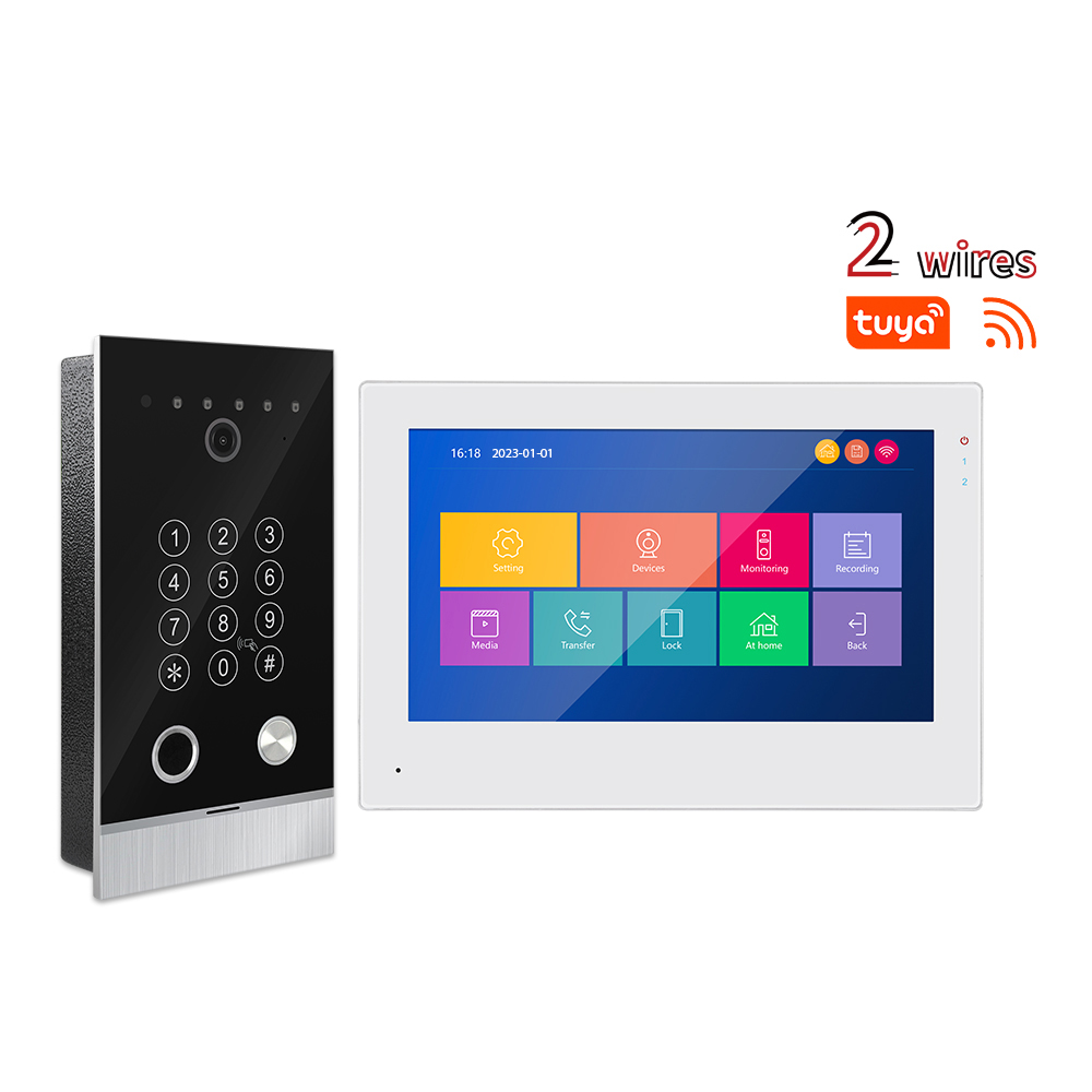 2 Wired IP Video Intercom Lock Connection