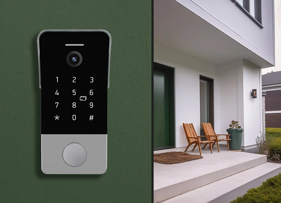 front door intercom with camera