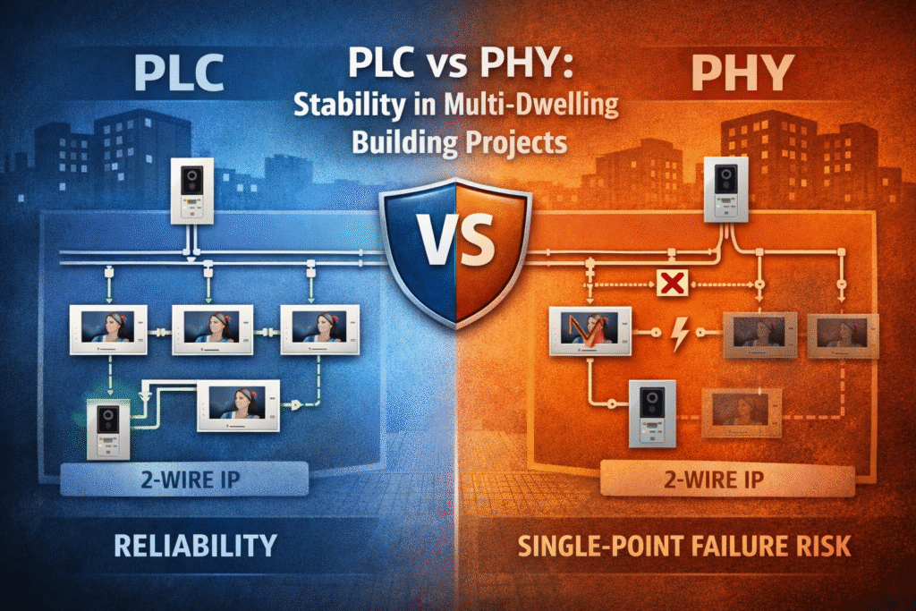 Phy Why Stability Matters: PLC vs PHY in Apartment 2-Wire IP Intercoms?